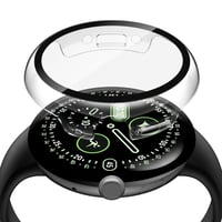 Puzdro Misxi pre Google Pixel Watch 4 z tvrdého PC s ochranou displeja, 41 mm, priehľadné – 2 ks 1