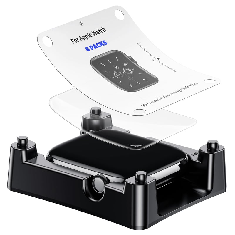 Ochranná fólia na displej Misxi TPU pre inteligentné hodinky Apple Watch Series 11/10 46 mm, balenie 6 ks