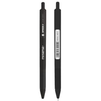 Pix cu buton Mitama Speed3 Comfort cu cerneală semi-gel neagră, vârf de 1,0 mm, pachet de 8 bucăți, plastic reciclat 5