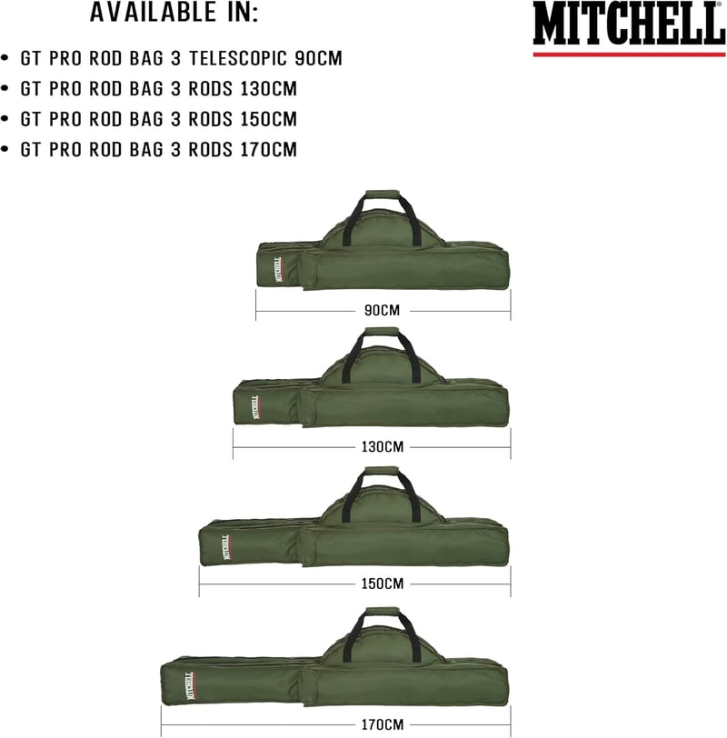 Mitchell GT Pro horgásztáska vízálló tárolóval és szervezőrekeszekkel