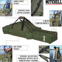 Mitchell GT Pro horgásztáska vízálló tárolóval és szervezőrekeszekkel 5