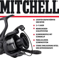 Mulinetă cu baitrunner Mitchell MX1 FS 4000 fără fir - Mulinetă de pescuit din aluminiu cu tambur liber pentru începători - crap, știucă, șalău, păstrăv 4