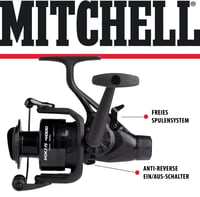 Mulinetă cu baitrunner Mitchell MX1 FS 4000 fără fir - Mulinetă de pescuit din aluminiu cu tambur liber pentru începători - crap, știucă, șalău, păstrăv 3