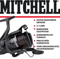Mulinetă Mitchell MX1 FS 5500 cu baitrunner pentru spinning și crap - Construcție ușoară din aluminiu - Mulinetă ideală pentru începători la pescuitul crapului, știucii, șalăului și păstrăvului 4