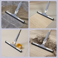 Mitclear 120 cm-es padlótisztító mop hosszú nyéllel, gumiseprű nedves-száraz tisztításhoz 5