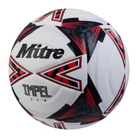 Futbalová lopta Mitre Impel Evo | Odolná tréningová lopta | Technológia Hyperseam | Biela/Čierna/Červená | Veľkosť 4 | 63,5-66 cm 2
