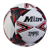 Futbalová lopta Mitre Impel Evo | Odolná tréningová lopta | Technológia Hyperseam | Biela/Čierna/Červená | Veľkosť 4 | 63,5-66 cm 3
