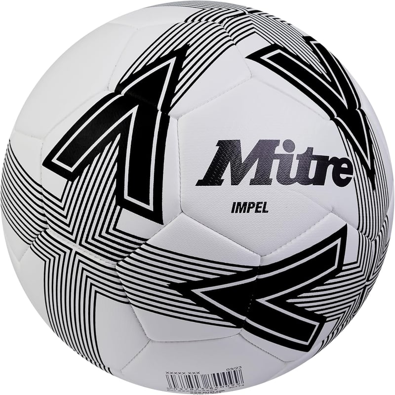 Mitre Impel futball labda - 5, Ball pump not included, White/Black22, impel