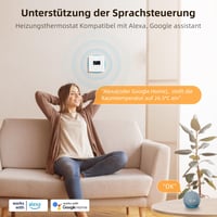 MIUCDA Smart WLAN Termosztát Elektromos Padlófűtéshez Alexa Google Home 4