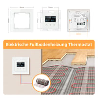 MIUCDA Smart WLAN Termosztát Elektromos Padlófűtéshez Alexa Google Home 6