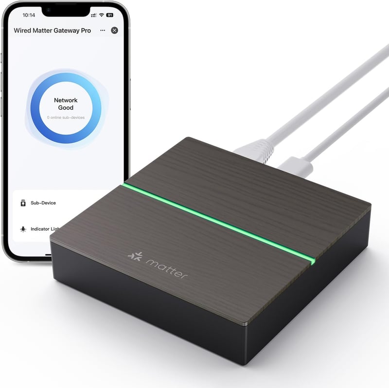 MIUCDA Zigbee Matter Thread Gateway okos otthon automatizáláshoz Alexa Google HomeKit - brown