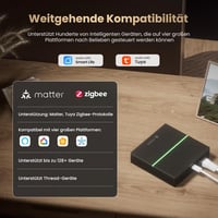 MIUCDA Zigbee Matter Thread Gateway okos otthon automatizáláshoz Alexa Google HomeKit - brown 2