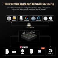 MIUCDA Zigbee Matter Thread Gateway okos otthon automatizáláshoz Alexa Google HomeKit - brown 4