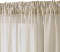 MIULEE 2 darabos voile függöny szett, átlátszó fényáteresztő függöny hálóhoz 5