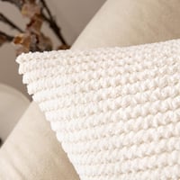MIULEE 2 db Kordbársony Párnahuzat 60x60 cm Krémfehér Kanapéhoz 2