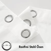 MIULEE Priehľadné vonkajšie závesy s krúžkami, vodoodolné, odolné voči poveternostným vplyvom, voálové závesy na ochranu súkromia, do altánku, na terasu, pergolu, balkón a do záhrady, 2 ks 4