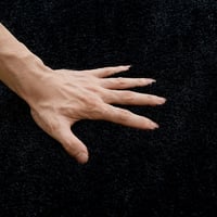 MIULEE Fürdőszobai Szőnyeg 45x120cm Csúszásmentes Mosható Fekete 4