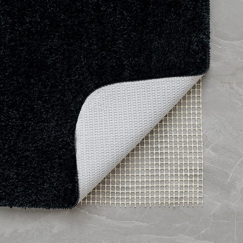 MIULEE Fürdőszobai Szőnyeg 45x120cm Csúszásmentes Mosható Fekete