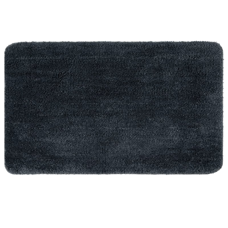 Kúpeľňová predložka MIULEE, protišmyková, z mikrovlákna - tmavosivá - 50x80 cm