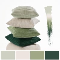 MIULEE Karácsonyi Párnahuzat Szett 4 db 40x40 cm Kordbársony Dekoratív Nappali Hálószoba 2