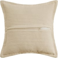 MIULEE Kordbársony Párnahuzat 40x40 cm Bézs Csíkos 2 db Dekoratív Kanapé Párna 3