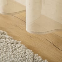 MIULEE Zavjese od voile-a s efektom lana, s ušicama, 2 komada, bež, 140x137 cm, prozirne zavjese za prozor s efektom platna 7