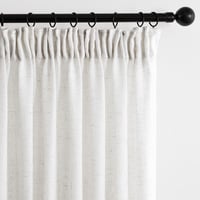 MIULEE Linen Függöny Fehér 200x245cm Átlátszó Szövet Nappali Hálószoba 2db 1