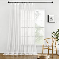 MIULEE Modern Fehér Voila 300x245 cm Nappali Hálószoba Konyha - W 118.1" x L 96.5" (1 Panels), White 1