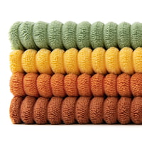 Husă de pernă MIULEE 40x40 cm, catifea raiată, pentru canapea, patchwork, portocaliu-verde, husă decorativă pentru pernă 8