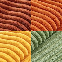 Husă de pernă MIULEE 40x40 cm, catifea raiată, pentru canapea, patchwork, portocaliu-verde, husă decorativă pentru pernă 7