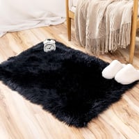 MIULEE Puha Szőrme Szőnyeg Meleg Modern Padlóalátét Kanapéhoz Ágyhoz Hosszú Szálú Kényelmes 5