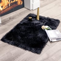 MIULEE Puha Szőrme Szőnyeg Meleg Modern Padlóalátét Kanapéhoz Ágyhoz Hosszú Szálú Kényelmes 1
