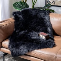 MIULEE Puha Szőrme Szőnyeg Meleg Modern Padlóalátét Kanapéhoz Ágyhoz Hosszú Szálú Kényelmes 2
