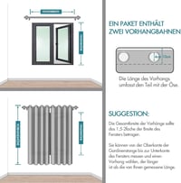 MIULEE sötétítő függöny szett 2 darab 245 cm sötét bézs hőszigetelő 7