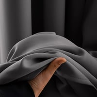 Set de 2 perdele opace MIULEE, termoizolante cu inele, gri, 140x260 cm, pentru dormitor și sufragerie, protecție împotriva frigului 9