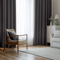 Set de 2 perdele opace MIULEE, termoizolante cu inele, gri, 140x260 cm, pentru dormitor și sufragerie, protecție împotriva frigului 8