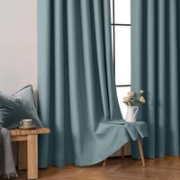 MIULEE sötétítő függöny szürke-kék 225x140 cm 2 db hálószobához 3