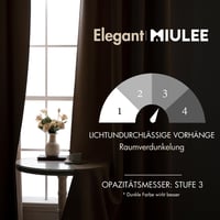 MIULEE sötétítő függöny ráncolt szalaggal 2 db 140x260 cm bézs fényzáró hőszigetelő ablakfüggöny hálószobába nappaliba 5