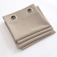 MIULEE Taupe Sötétítő Függöny Szett 2db 225x140cm Hőszigeteléses - 140x225cm, Taupe 7