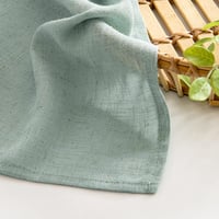 MIULEE Voile Függöny Szett 2db Kék 225x140cm Gyűrűs Modern Félig Átlátszó Lenvászon Hatás Nappali Gyerekszoba 3