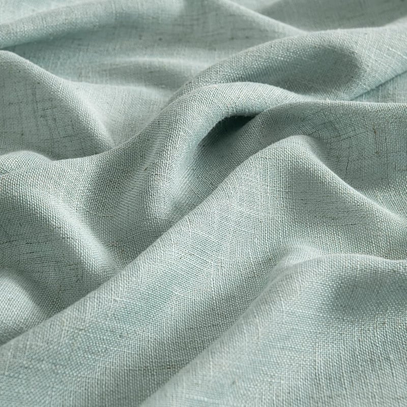 MIULEE Voile Függöny Szett 2db Kék 225x140cm Gyűrűs Modern Félig Átlátszó Lenvászon Hatás Nappali Gyerekszoba