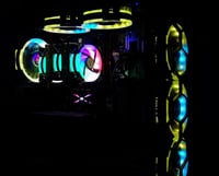 MIWATT RGB LED Ventilátor 120mm Számítógép Ház Hűtő Csendes Távirányítós Színváltós 6 Darabos Csomag 8