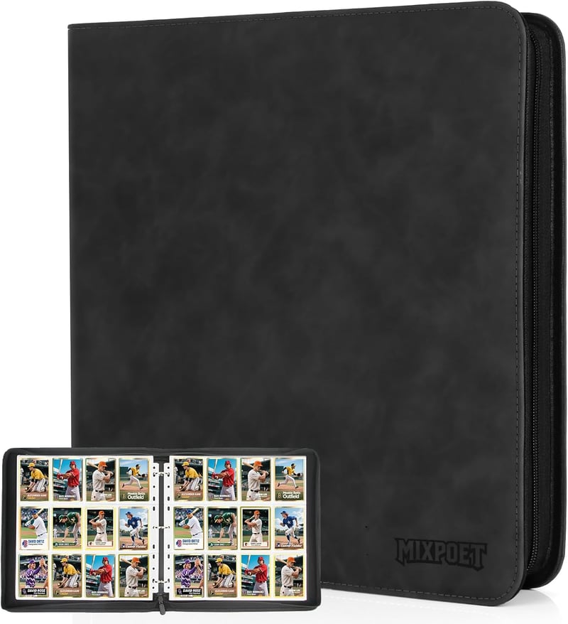 MIXPOET Trading Card Album 12 Zsebből 960 Kártyához YGO MTG TCG