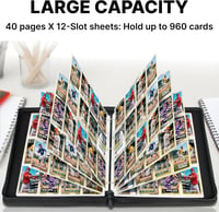 MIXPOET Trading Card Album 12 Zsebből 960 Kártyához YGO MTG TCG 2