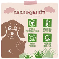 MjAMjAM Premium Mokra hrana za pse - Čisto meso klokana, bez žitarica, s dodatnim udjelom mesa, 6 x 400 g 4