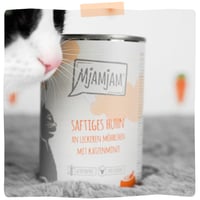 MjAMjAM Premium mokra hrana za mačke – Sočna piletina s ukusnom mrkvom, 6 x 300 g, bez žitarica s puno mesa 6
