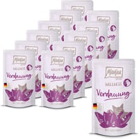 Hrană Umedă Premium pentru Pisici MjAMjAM - Bunăstare și Digestie - Pui, 12 x 125 g, Fără Cereale 1