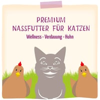 Hrană Umedă Premium pentru Pisici MjAMjAM - Bunăstare și Digestie - Pui, 12 x 125 g, Fără Cereale 5