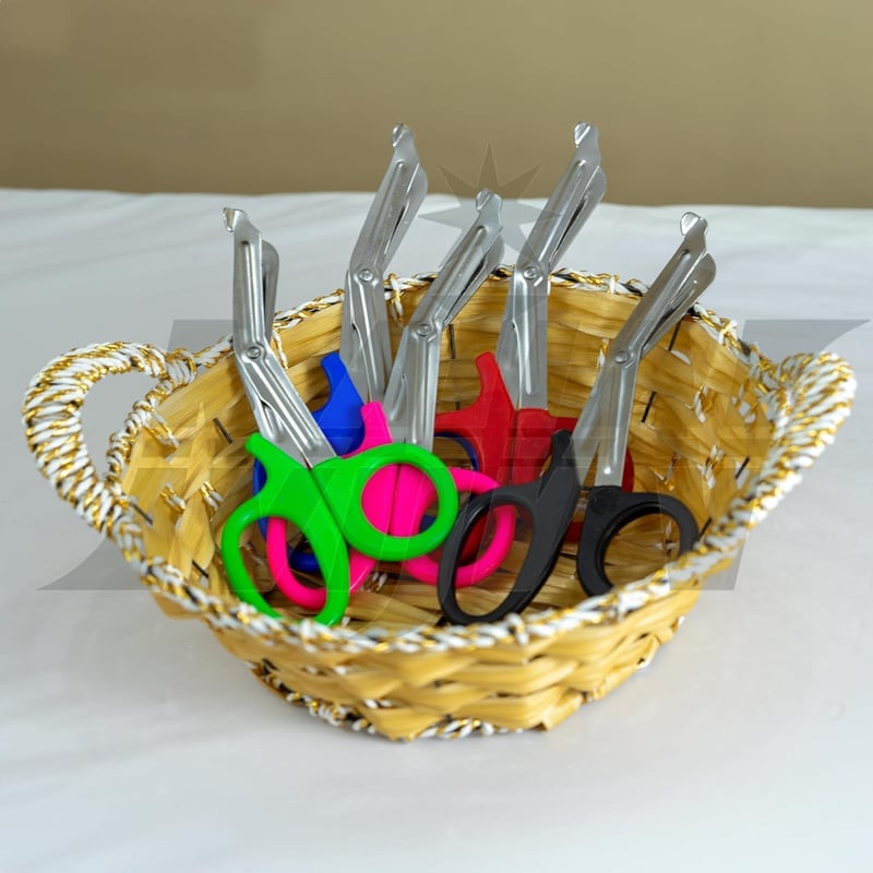 MJW Trauma Olló Készlet 5 Darabos Rozsdamentes Acél Elsősegély Kötszer Olló 19cm Konyha Iroda Kreatív Munkákhoz