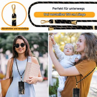Husă Silicon Mkej pentru Samsung Galaxy S25 cu Șnur - Husă Galvanizată cu Model Inimă și Curea Reglabilă - Negru Auriu 7